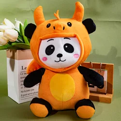 Dinosaurio Panda mascota juguetes de peluche interactivos compañero muñecas para perros resistente a mordeduras juguetes para masticar suaves cachorro juguete para aliviar la dentición