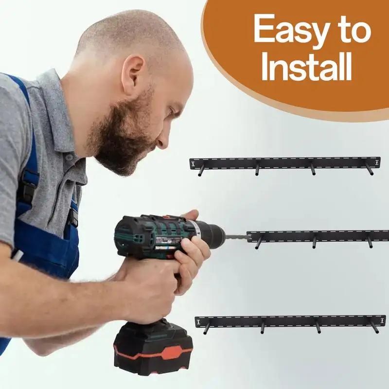 Soporte de estantes flotantes, juego de montaje de estante de pared de 46 pulgadas, 2 accesorios de montaje de estantería para baño, dormitorio, almacén, oficina - imagen 2