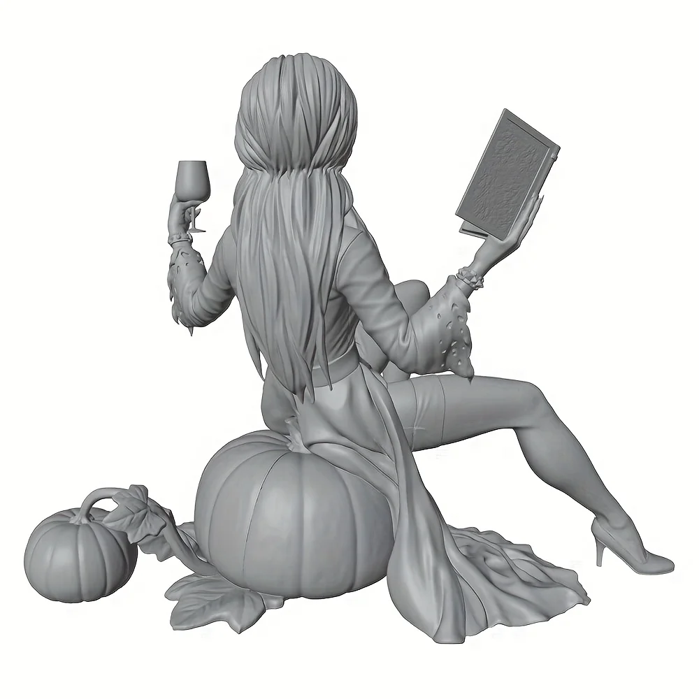 Figura decorativa mujer con gato y taza – Regalo amante de gatos - imagen 3