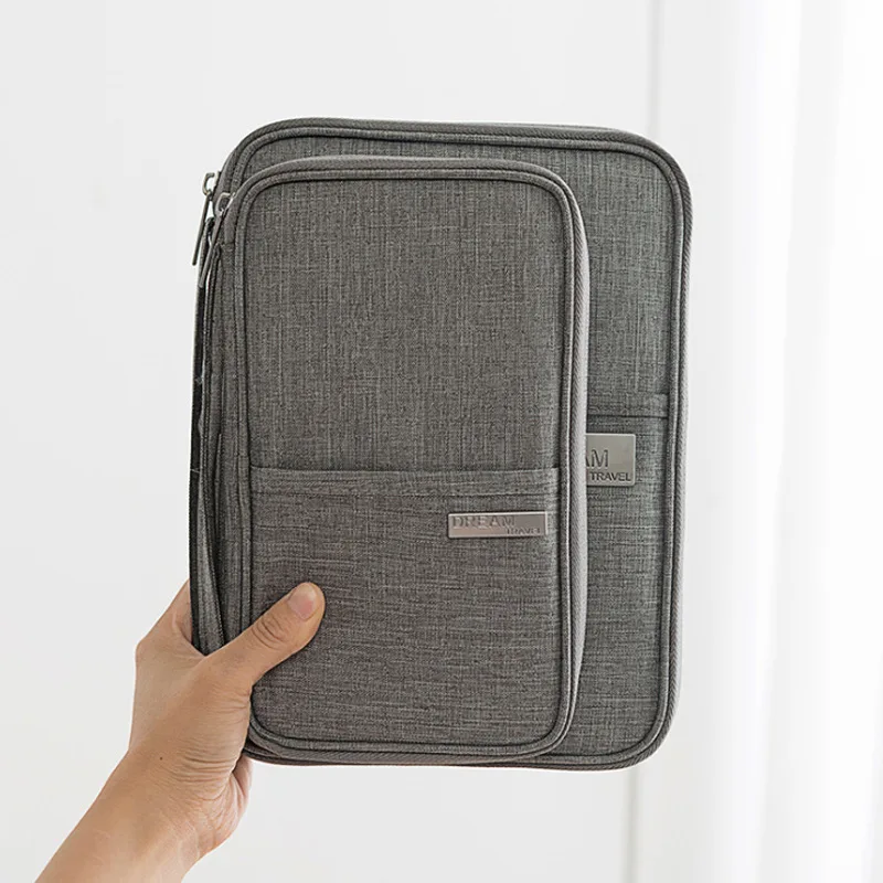 Cartera de viaje, porta pasaporte familiar, estuche para documentos impermeable creativo, organizador, accesorios de viaje, bolsa para documentos, tarjetero - imagen 3