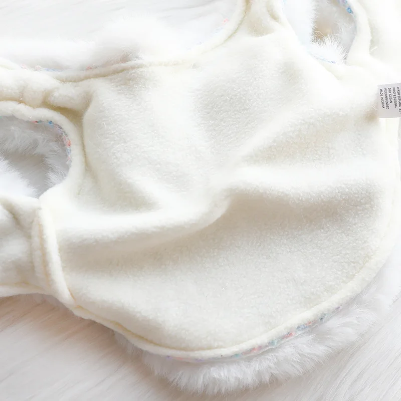 Ropa para perros, ropa de otoño e invierno, ropa gruesa de princesa para gatos, ropa acolchada de algodón, tracción de pelusa, suministros para mascotas de peluche para perros pequeños - imagen 4