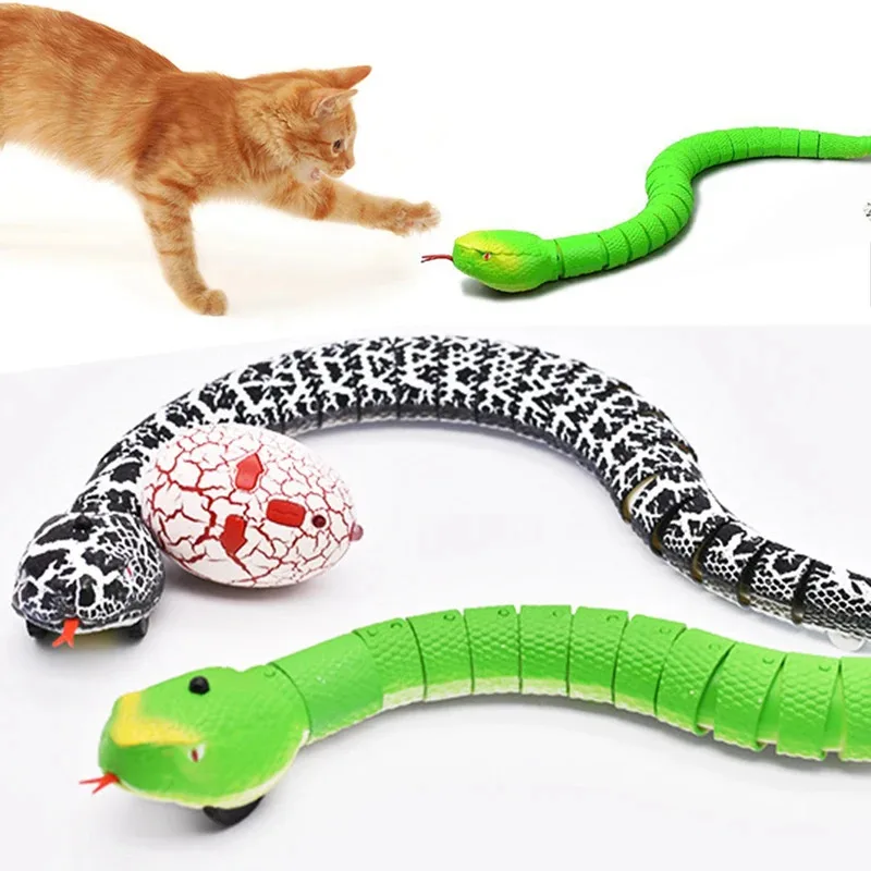 Juguetes automáticos para gatos, juguetes interactivos con detección inteligente de serpiente para gatos, carga USB, juego para gatos, accesorios para gatos