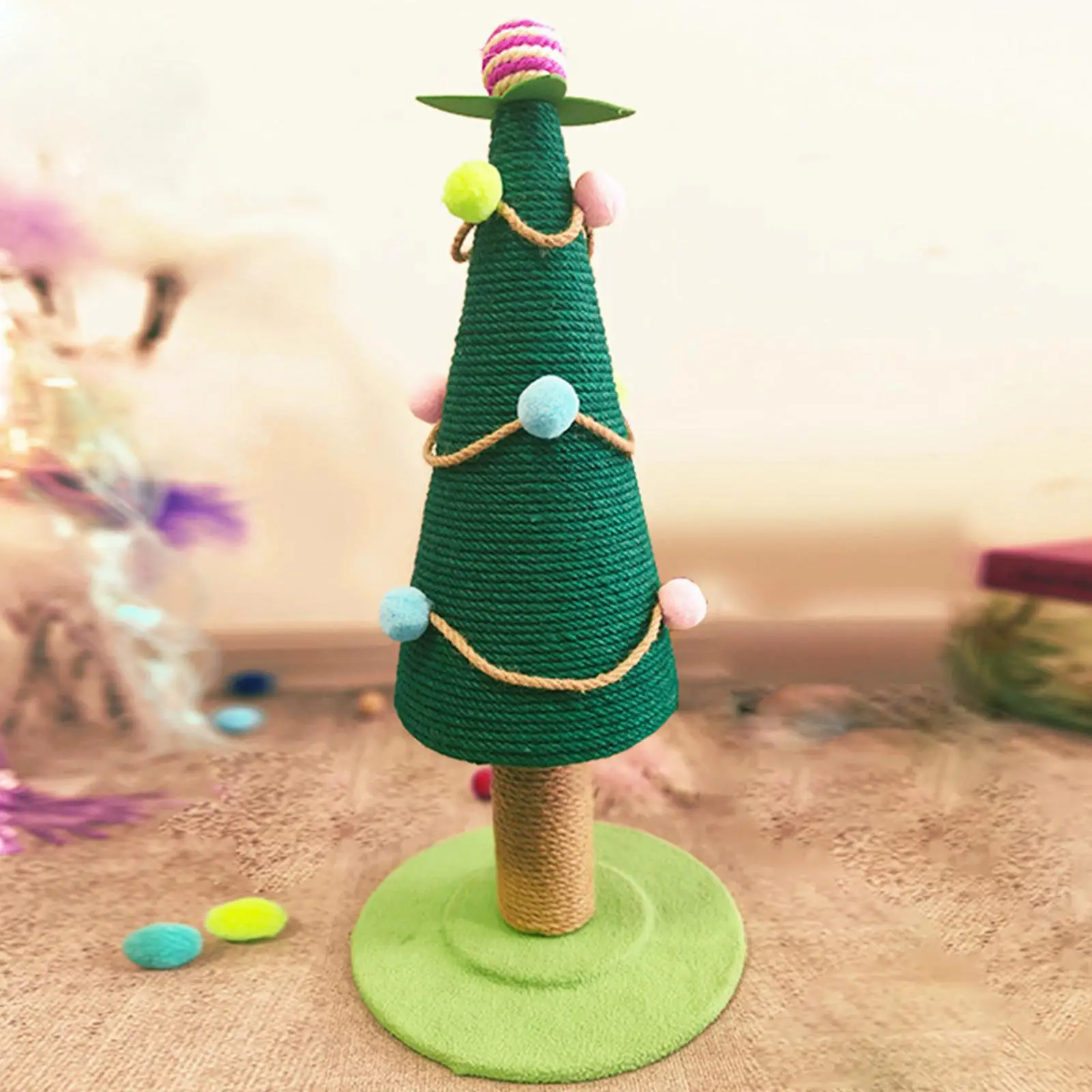 Cat Scratching Posts Christmas Tree Ornament for Indoor Cats Cat Scratch Post