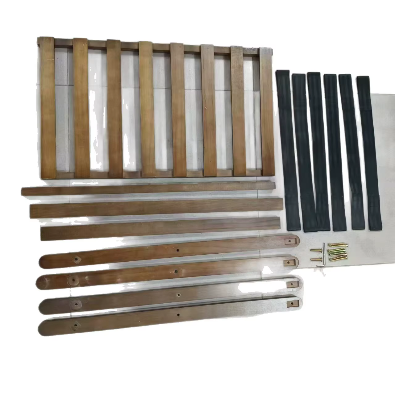 Soporte plegable doble capa maletas madera sin perforar gatos perros - imagen 4