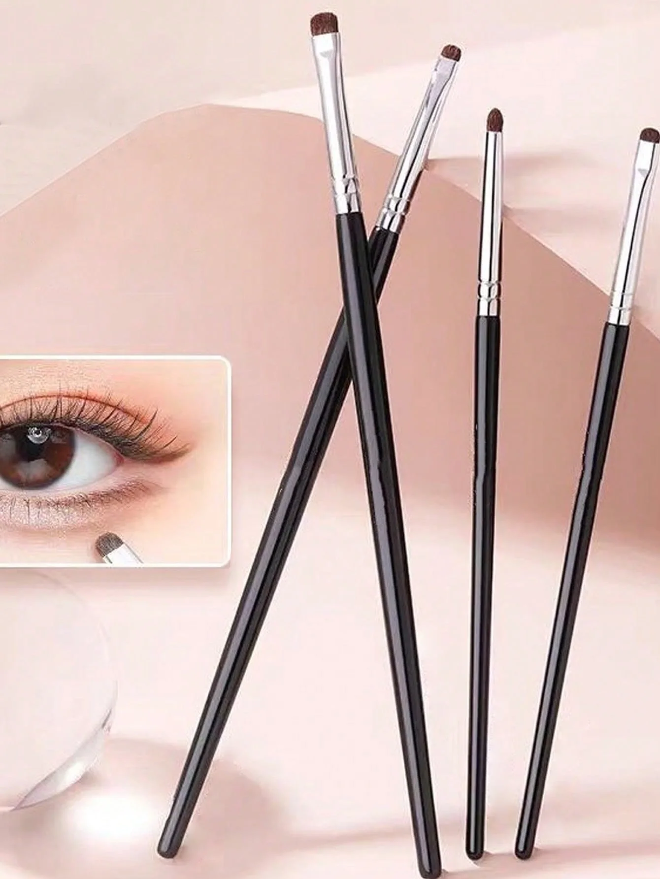 Set pinceles detalle para maquillaje de ojos – Difuminar, iluminar y corrector - imagen 2