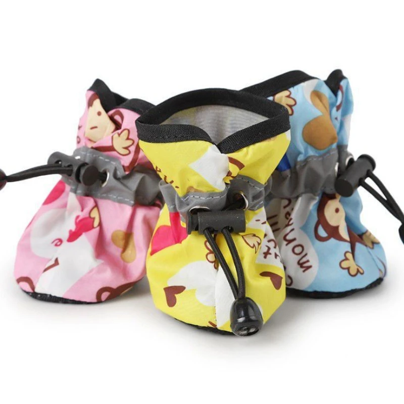 Zapatos para mascotas con cubierta de pie de perro, calzado antiarañazos de fondo suave, antisuciedad, osito, bichón, caniche, pequeño