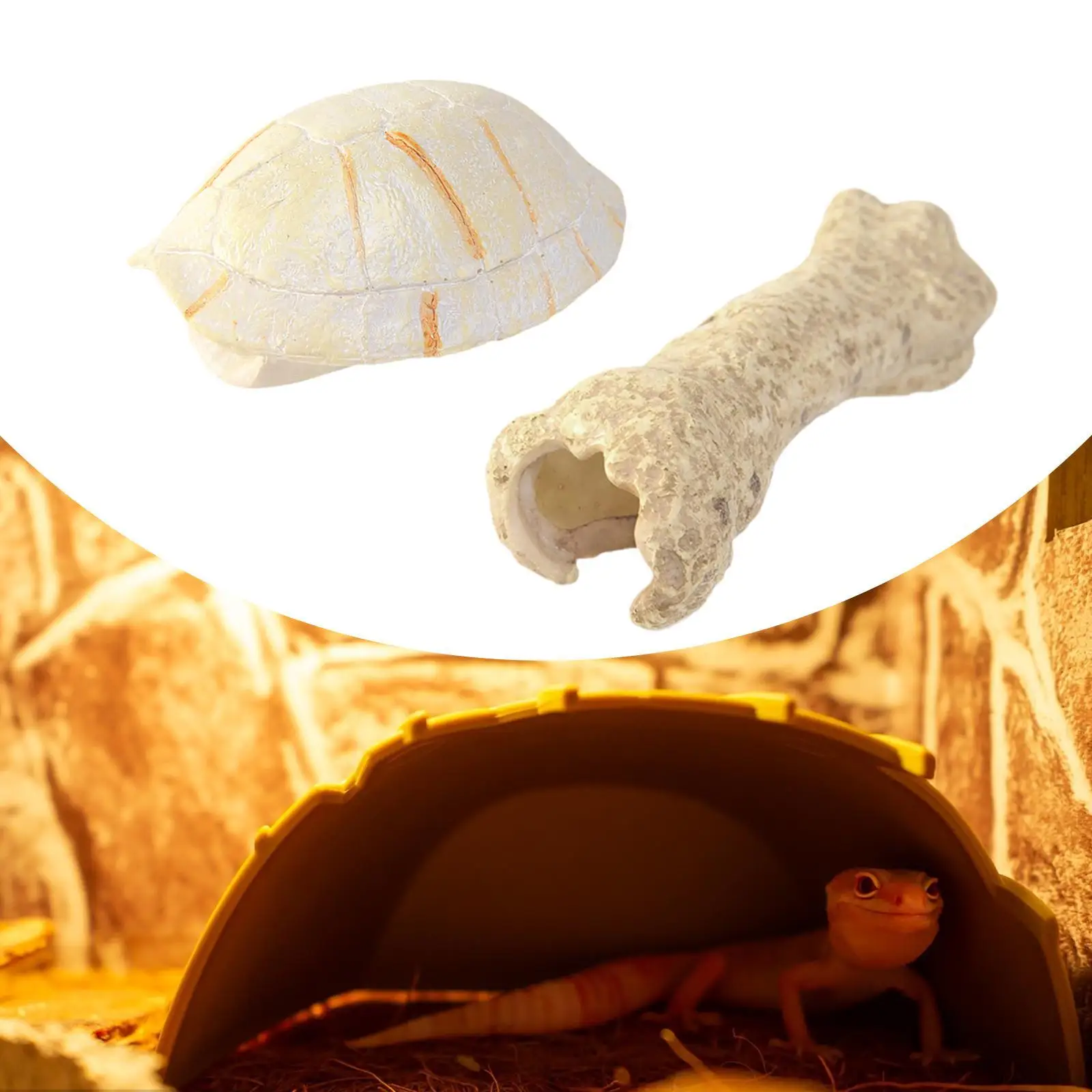 Aquarium Hideout Play and Rest Resin Decoration for Gecko Chameleon Turtle Aquarium Hideout Play and Rest Resin Decoration for Gecko Chameleon Turtle