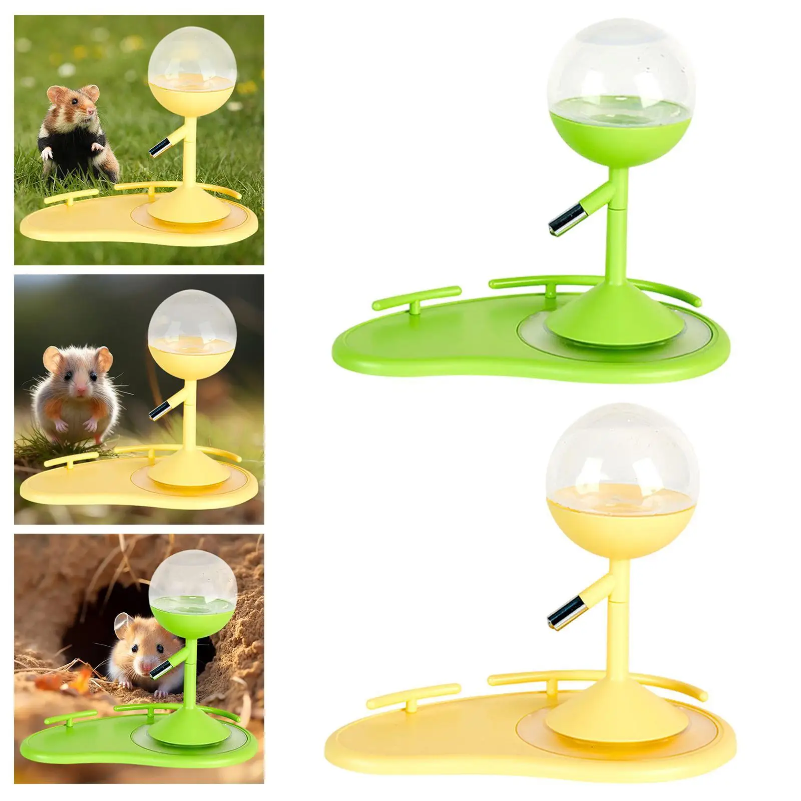 Hamster Water Dispenser with Stand Pet Water Station for Bunnies Guinea Pigs