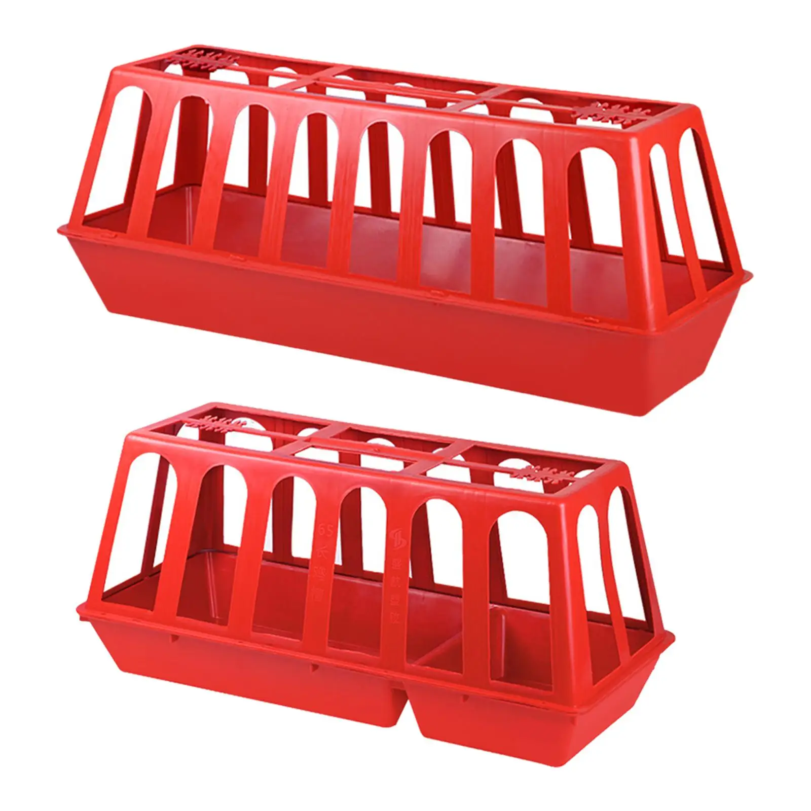 Chicken Feeders Trough Chick Feeding Basin Feeding Tray for Livestock Pets Supply Smooth Edge Easily Install Durable with Holes