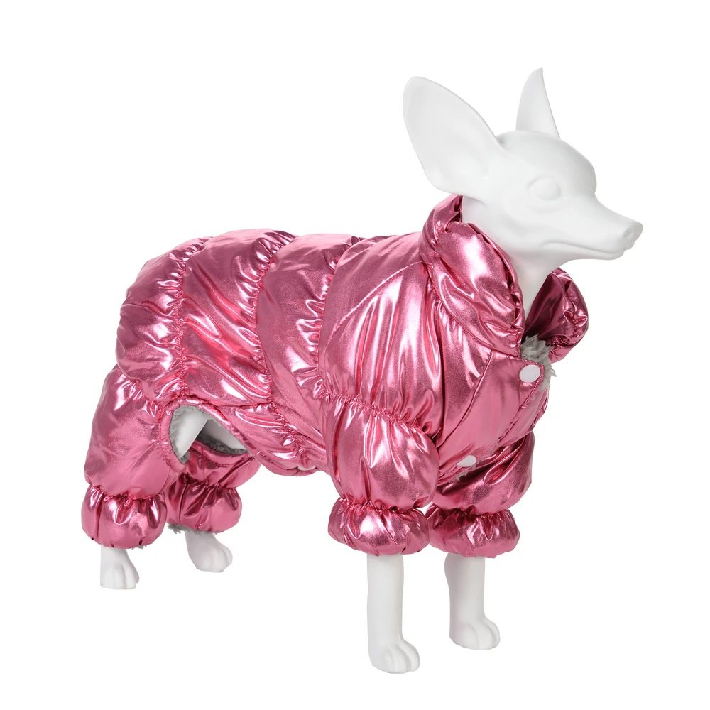 Mono impermeable para perros, chaqueta cálida de invierno para cachorros, ropa para perros pequeños y medianos, abrigo grueso de lana para Yorkie Chihuahua, monos - imagen 5