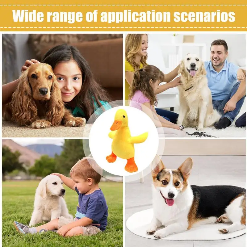 Peluches de dentición para cachorros, juguetes chirriantes y resistentes a las mordeduras para masticar, juguetes de sonido para cachorros, peluches de dibujos animados para salidas en el hogar - imagen 5