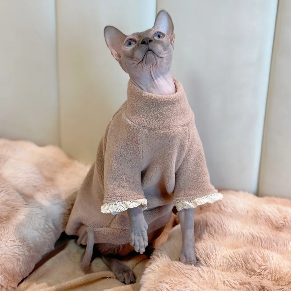 Chaqueta de algodón para gato Sphynx, cálida y suave - imagen 2