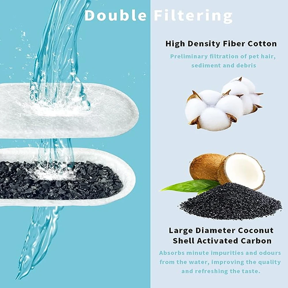 Fuente de agua para gatos, fuente de agua automática de acero inoxidable para mascotas, dispensador de agua para perros con ventana de nivel de agua de 3,2 L para gatos - imagen 5