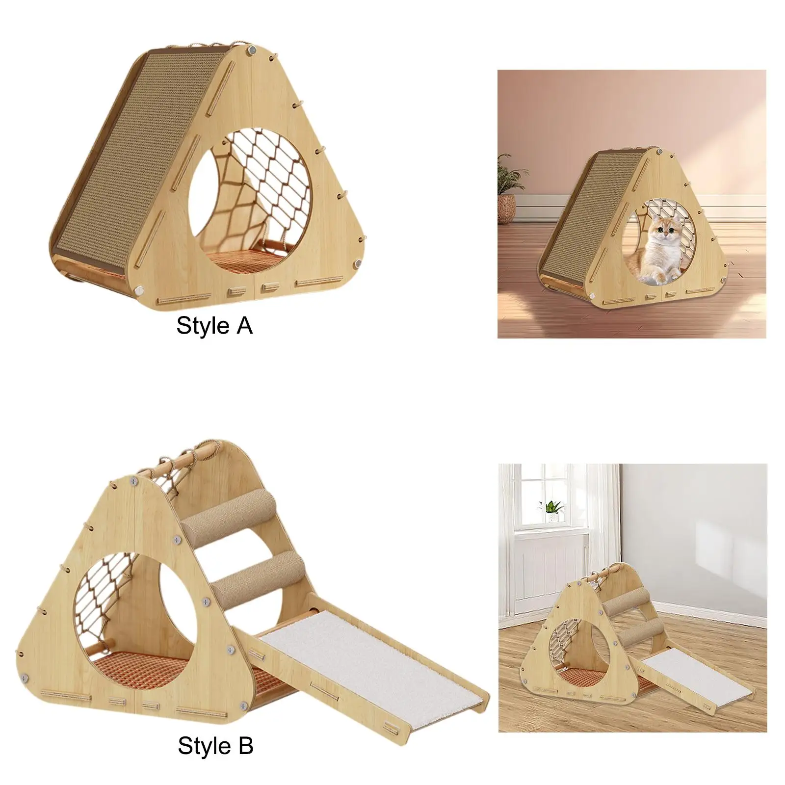 Cat Scratcher House Resting and Sleeping Cave Cat House Kitty Condo for Kitty Indoor Cats Cat Birthday Pet Supplies Home Decor