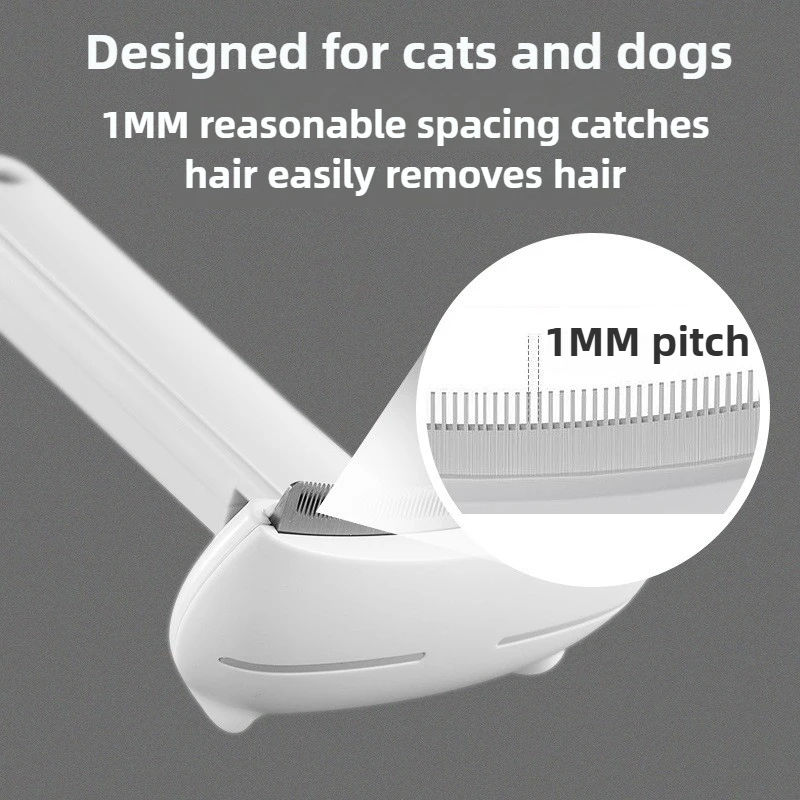 Peine anudado de pelo de gato, cepillo para el cuidado, peine de aguja de acero inoxidable para mascotas, depilación de gatos, peines flotantes para perros, suministros para pelusas y gatitos - imagen 2