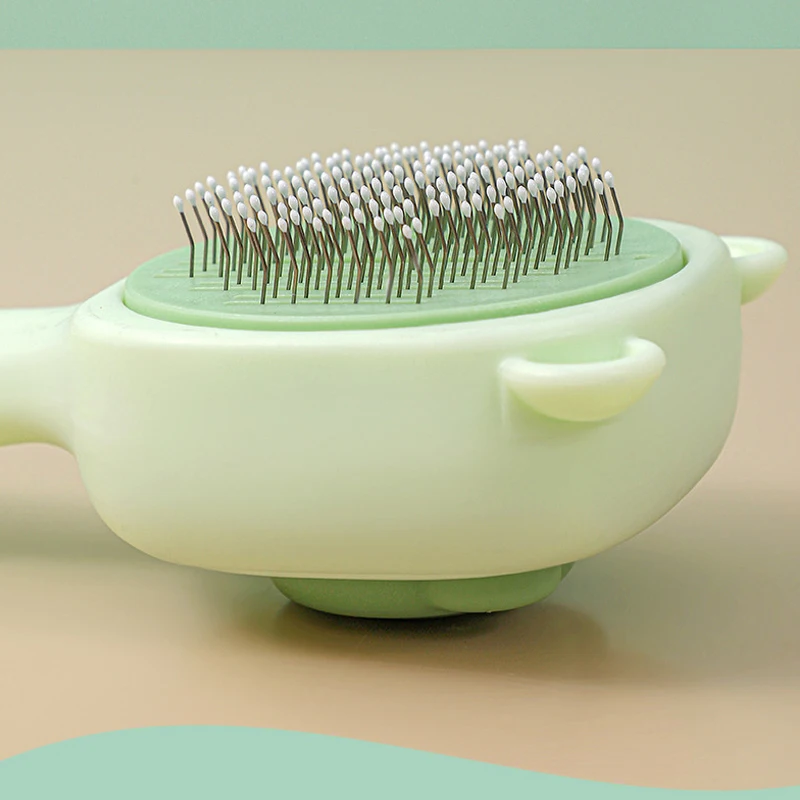 Nuevo peine de aguja para gato, peine para mascotas con orejas de oso, peine para depilación y nudo, limpieza de perros a la moda, peine para gatos de belleza, suministros para mascotas - imagen 4