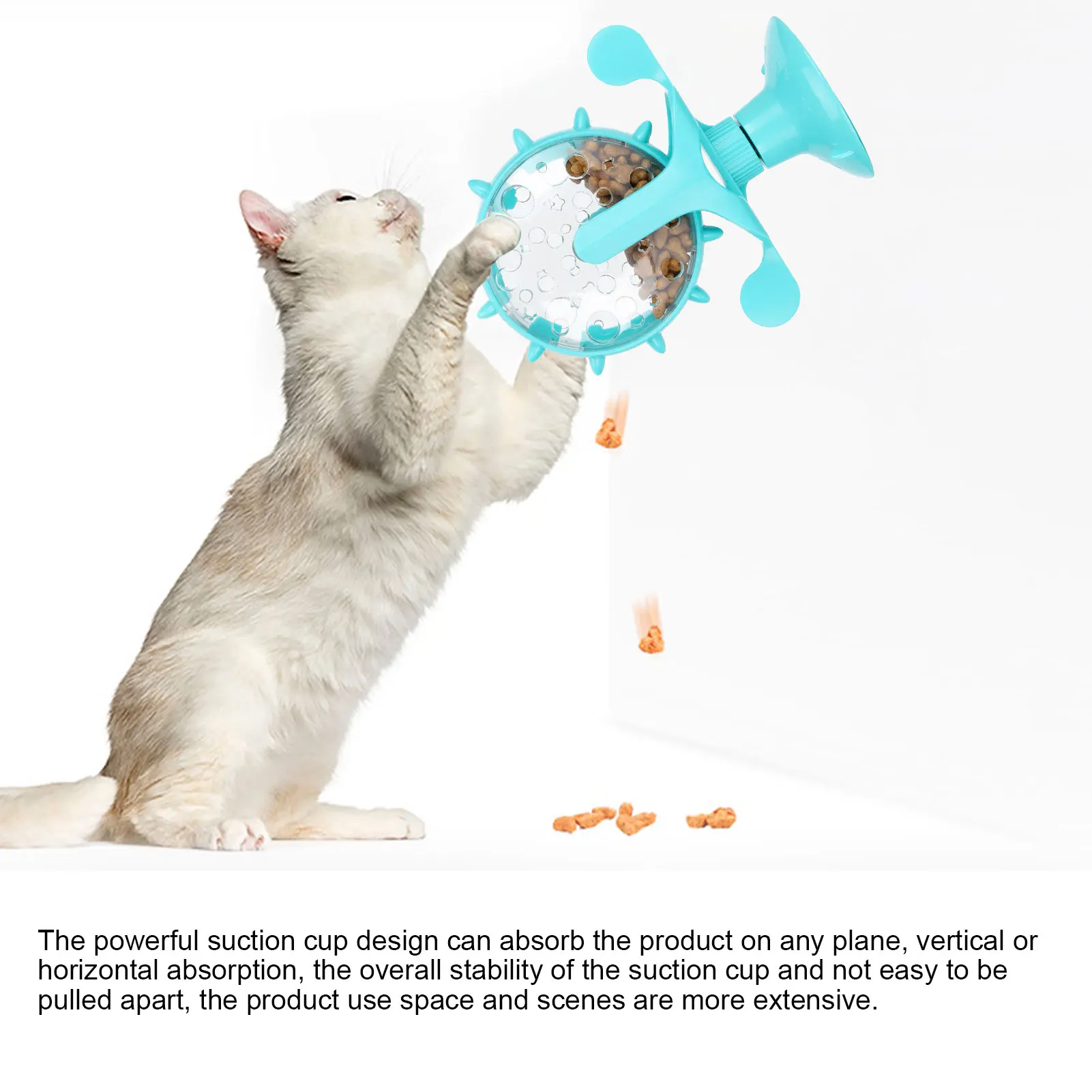 Juguete molino interactivo para gatos con pelota giratoria - imagen 2