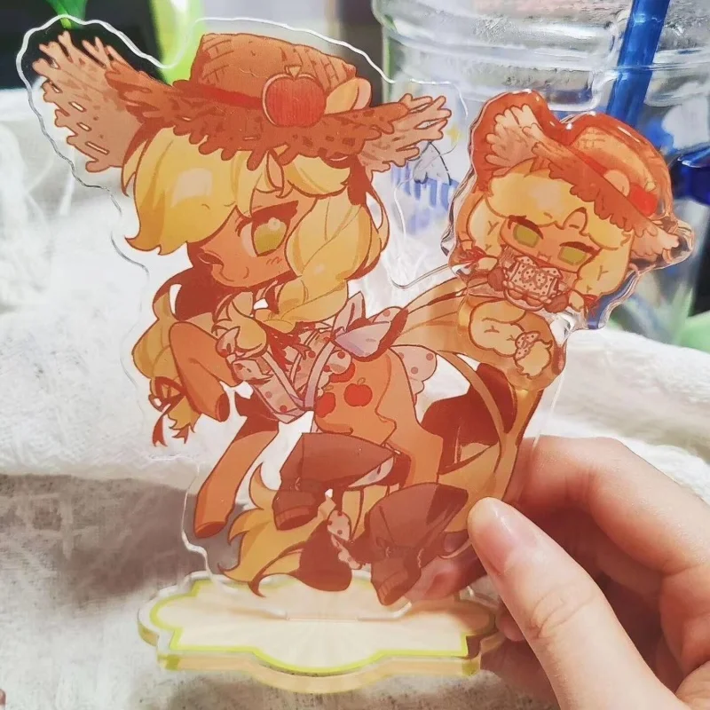 Soporte acrílico My Little Pony Pinkie Pie, 4 Uds., dibujos animados, Pony arcoíris, translúcido, Crepúsculo, brillo, Fandom Millet, juguete para regalo Kawaii - imagen 4