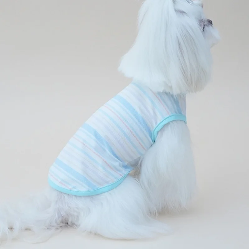 Chaleco a rayas de algodón para perros pequeños, medianos y gatos - imagen 4
