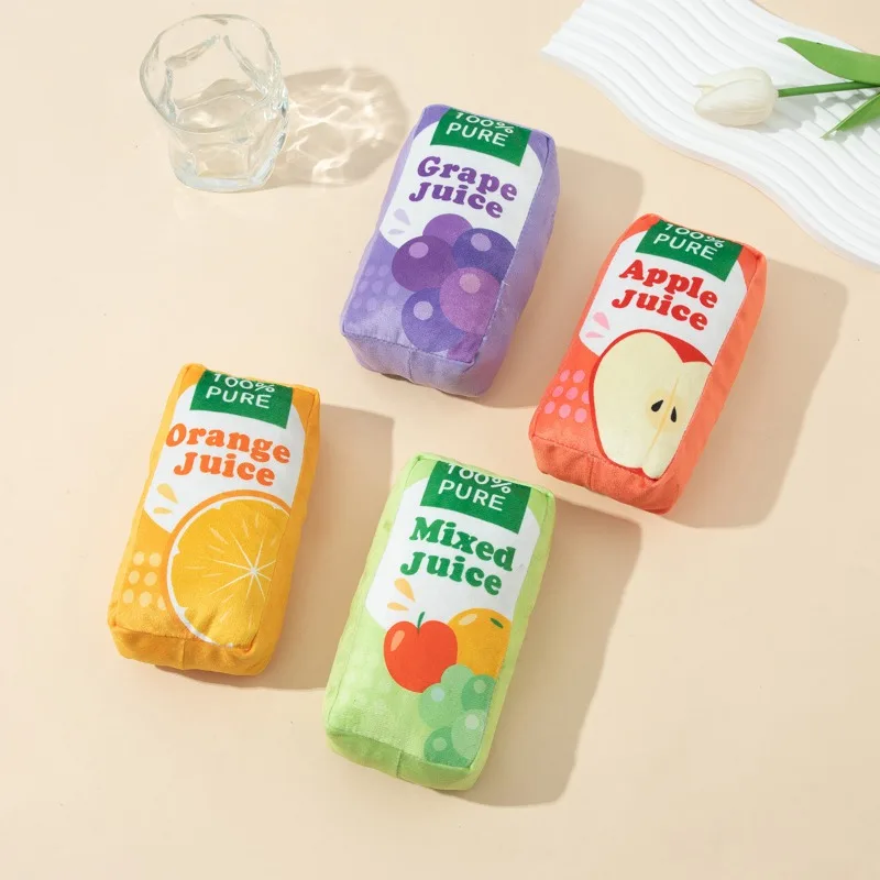 Juguetes de peluche para perros, juguete con forma de botella de cerveza, estampado chirriante, resistente a las mordeduras, dientes limpios, suministros para mascotas, juguetes interactivos - imagen 5