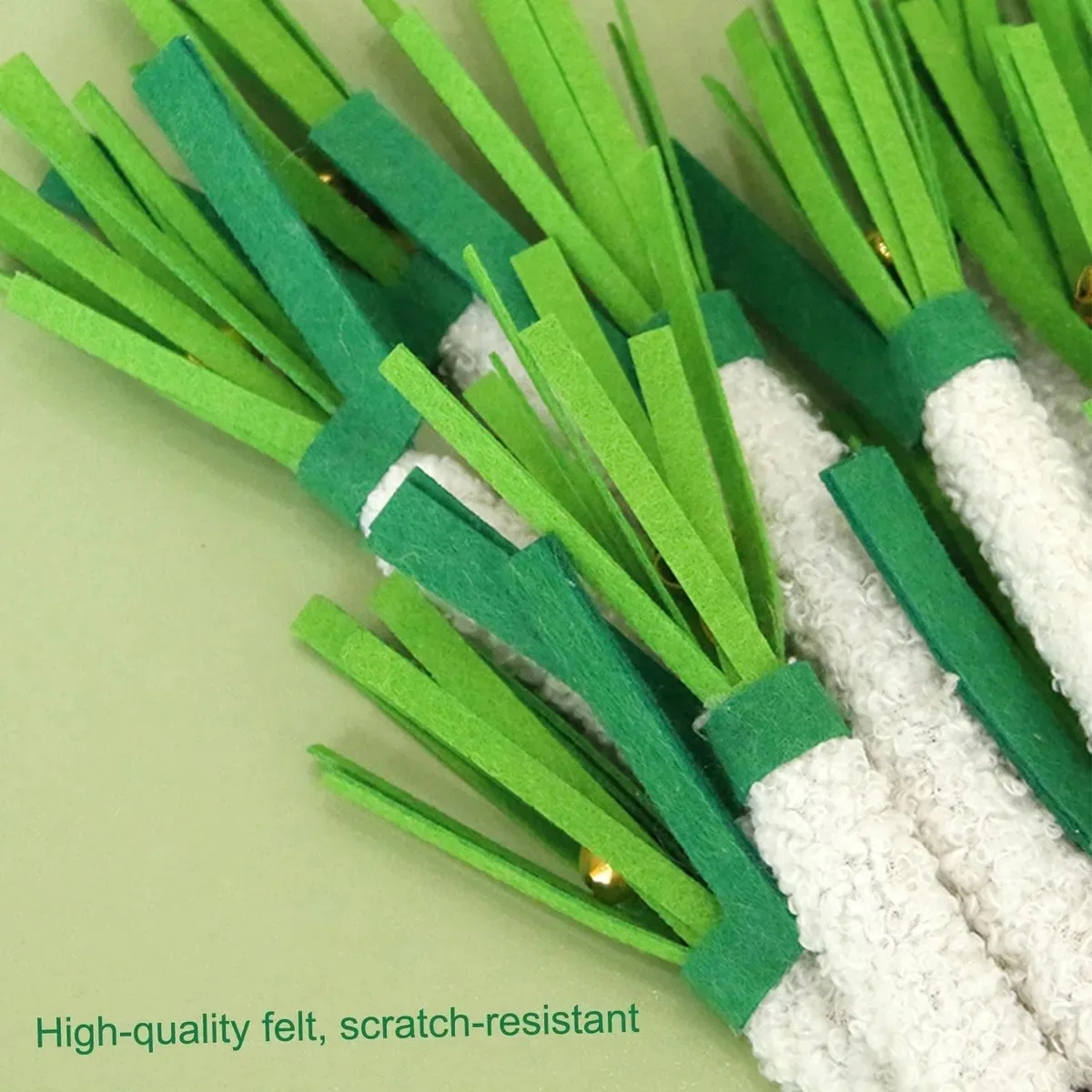 Juguetes para gatos con forma de cebollino simulado, palo de vid de plata Natural, juguetes para masticar mascotas, productos para la dentición del gato, juguete para burlas, 3 uds. - imagen 4