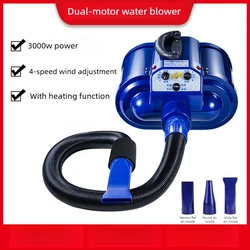 Secador para perros grandes con doble motor, ozono y bajo ruido