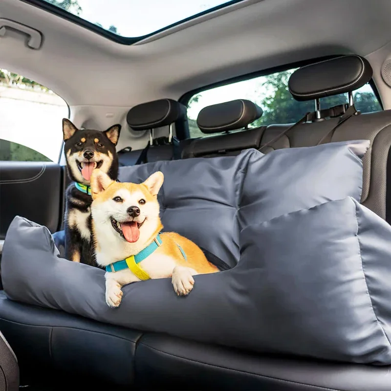 Funda de asiento de coche de viaje para perros, hamaca plegable para mascotas, bolsa de transporte para gatos, Autostoel