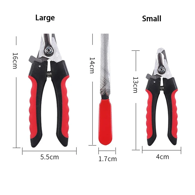 Cortauñas para mascotas con hoz, cortaúñas para perros grandes, tijeras de aseo de acero inoxidable, cortauñas multifuncional para gatos de peluche - imagen 2