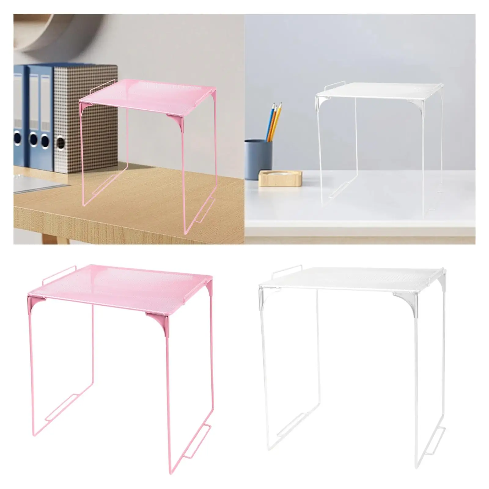 Locker Shelf Space Saving Versatile Foldable Storage Rack Cabinet Accessories Under Cabinet Organization for Garage School Gym