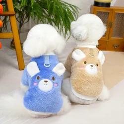 Ropa de invierno para mascotas, chaqueta para perros pequeños y gatos, ropa cálida de peluche para Chihuahua, disfraz de Bulldog Francés Shih Tzu, abrigos de Pug, trajes