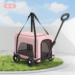 Carrito de paseo ligero plegable para gatos y perros pequeños – Portátil