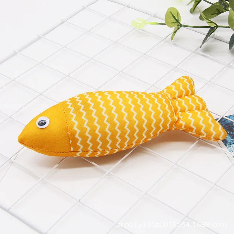 Juguetes para gatos, palo para gatos, pescado de menta pimienta, muñeco con hierba gatera, juguetes para gatos, simulación fina, pez de juguete holandés - imagen 5