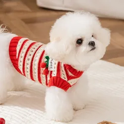Suéter con capucha para perros – Diseño navideño