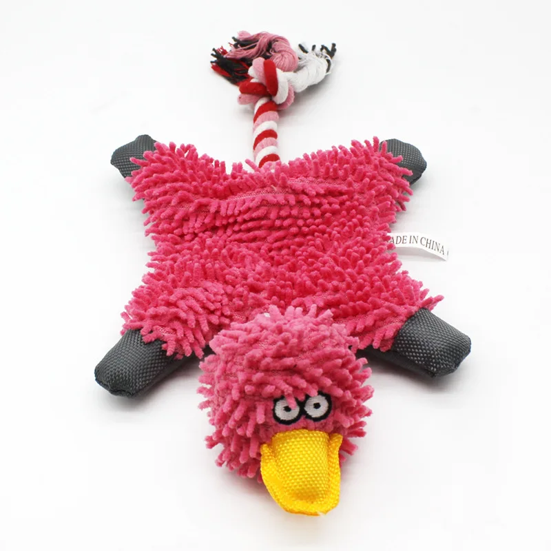 Divertidos y creativos juguetes de peluche de pato para perros con cuerda, entrenamiento duradero, chirrido para masticar, juguete para perros pequeños y medianos, accesorios para sonido de mascotas, regalo - imagen 5