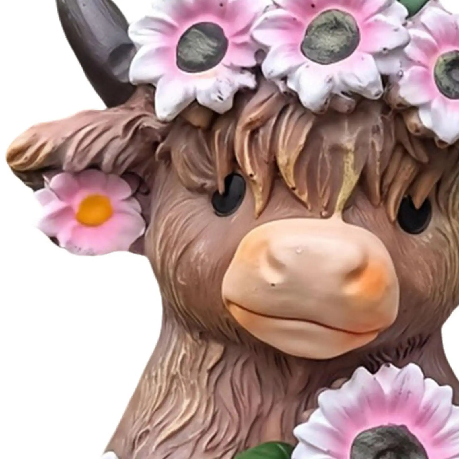 Maceta de resina con forma de vaca para suculentas - imagen 5