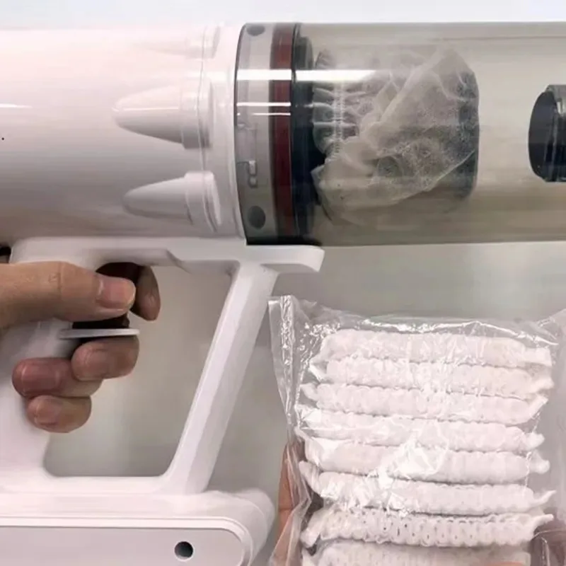 Cubierta de tela no tejida lavable, cubierta protectora de filtro de aspiradora desechable de 20 piezas para accesorios de aspiradora de mano - imagen 4