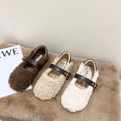 Zapatos planos vintage piel mujer hebilla cinturón – Primavera/Otoño