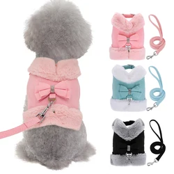 Arnés de invierno para perros y gatos con correa