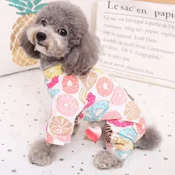 Mono pijama algodón para perros pequeños y gatos – Cómoda y transpirable