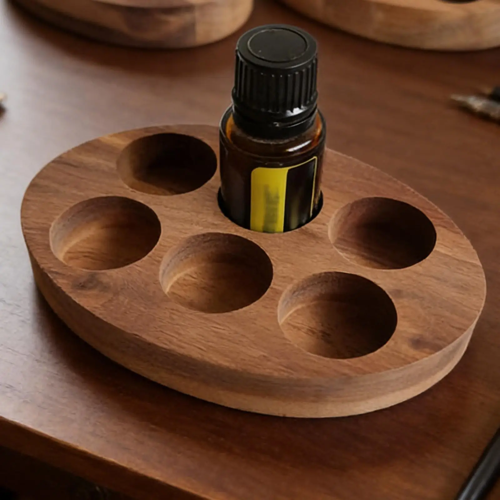 Soporte madera aceites esenciales – Bandeja para gatos y perros