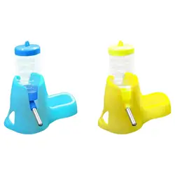 Soporte para botella de agua para mascotas, Base estable, sin alimentador de goteo para hámsteres y animales pequeños, accesorio para beber en jaula
