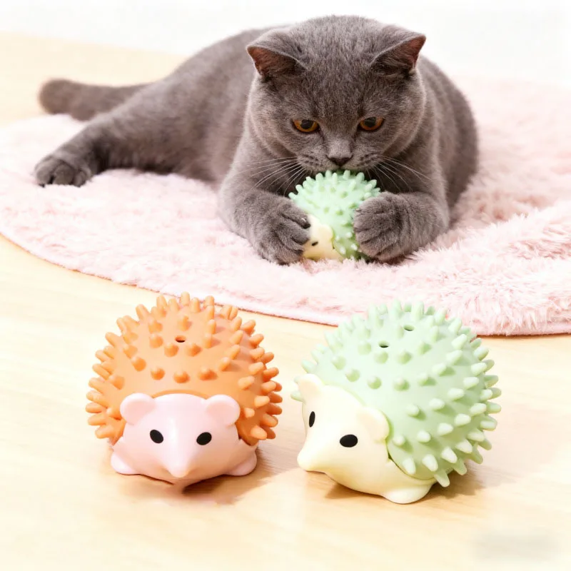Pelota de hierba gatera para gatos – Juguete limpia dientes y relaja - imagen 3
