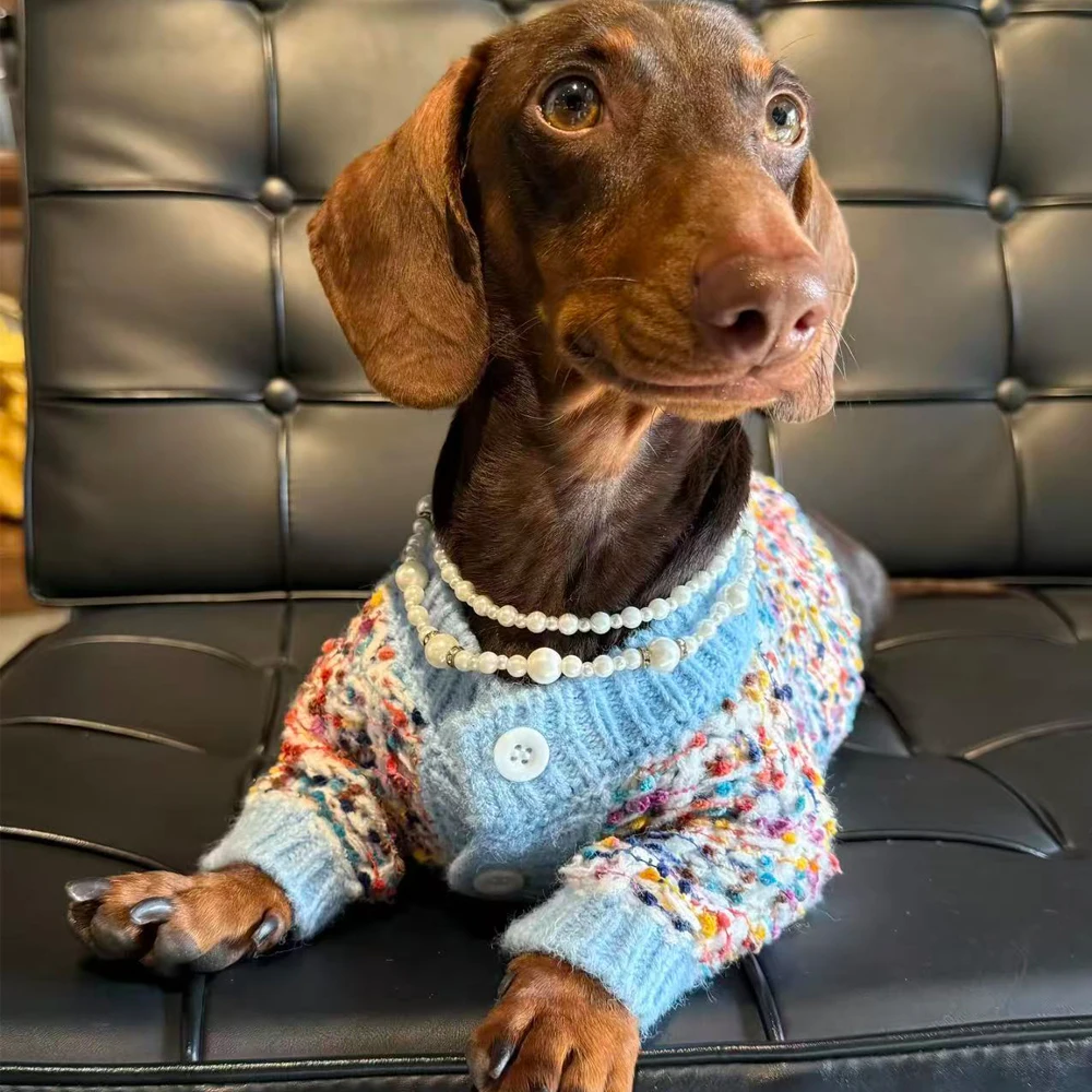 Cárdigan de manga larga para perros pequeños y medianos Suéter cálido - imagen 5