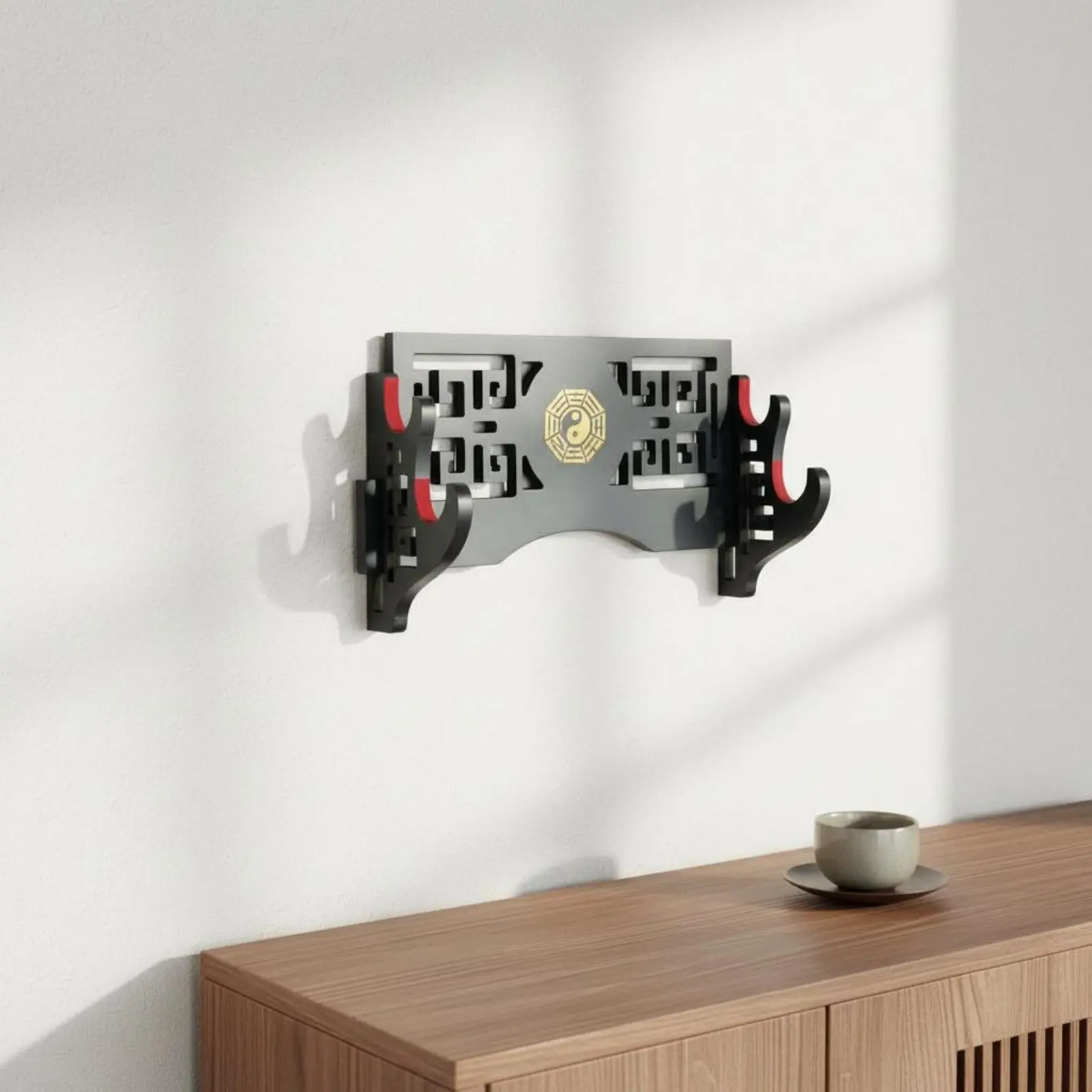 Soporte de pared de fieltro para gatos, fácil montaje y diseño oriental - imagen 3