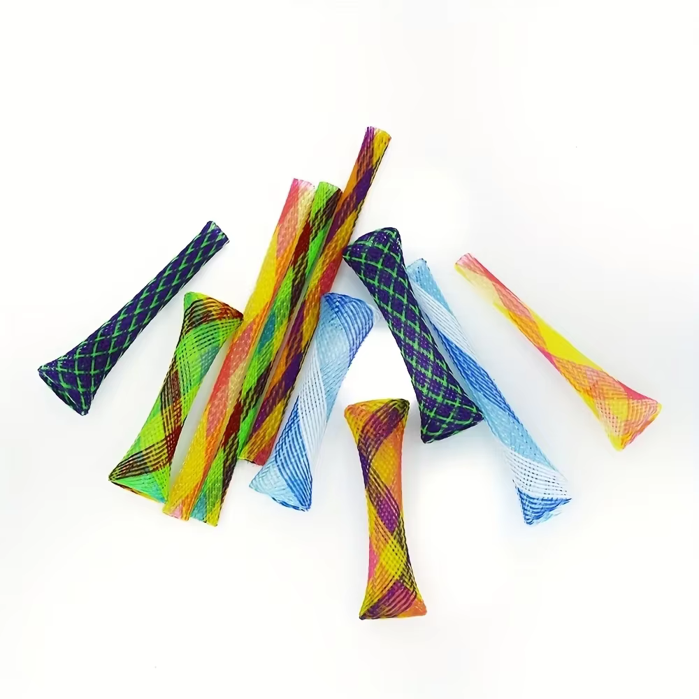 Varitas de resorte interactivas para gatos – Tubos plegables multicolor - imagen 5