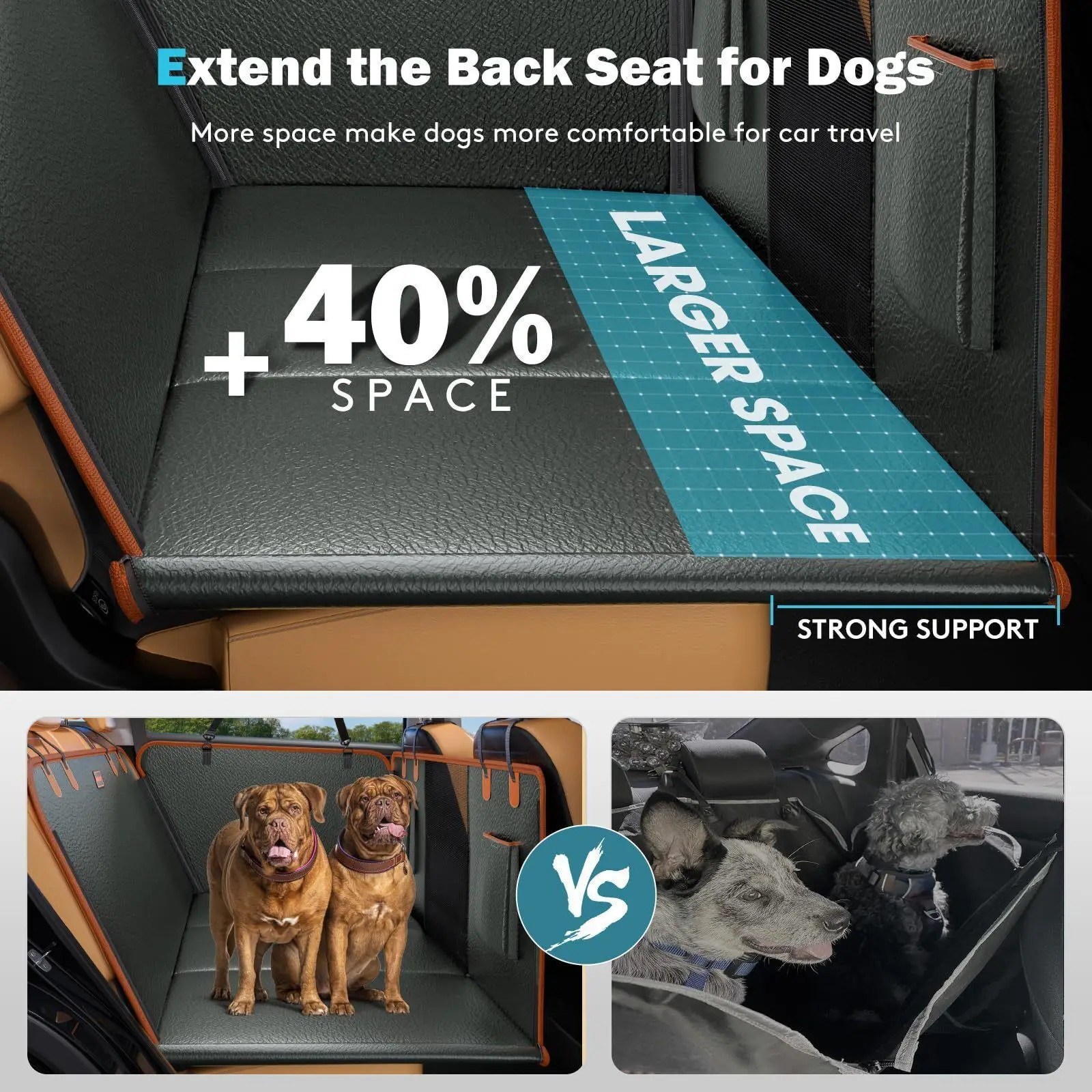 Protector asiento trasero coche para perro impermeable antiarañazos - imagen 3