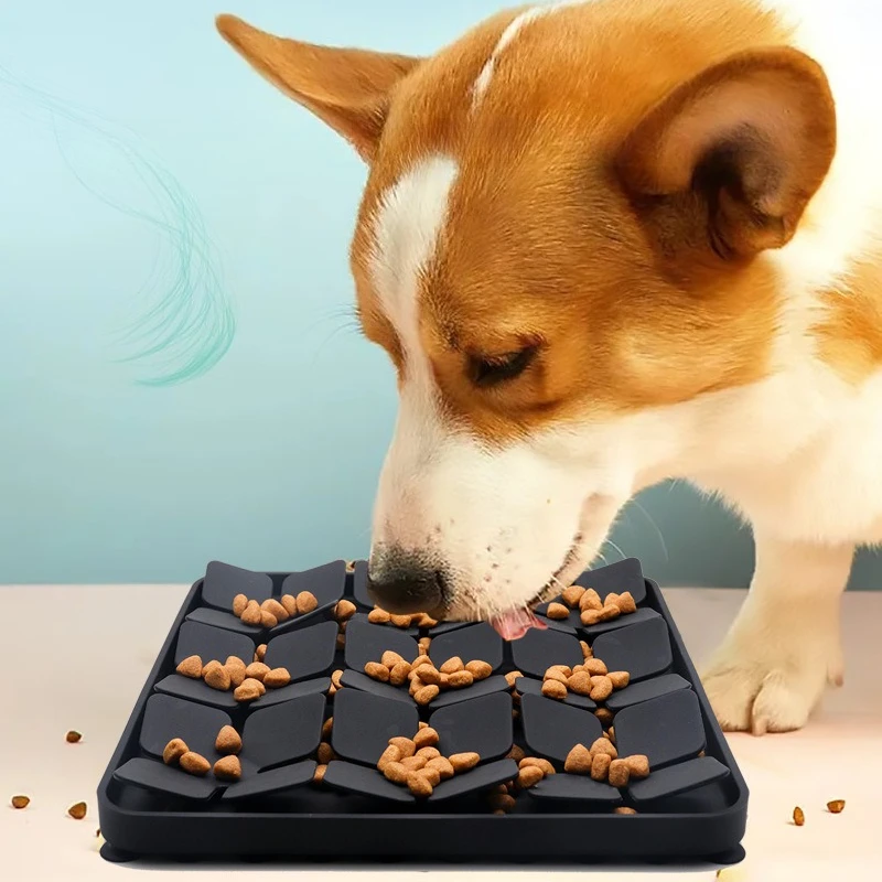 Estera de alimentación lenta con diseño de flores, almohadilla para lamer con ventosa, estera de alimentación para mascotas antiasfixia, tazón dispensador interactivo para patillas/atrasas - imagen 3