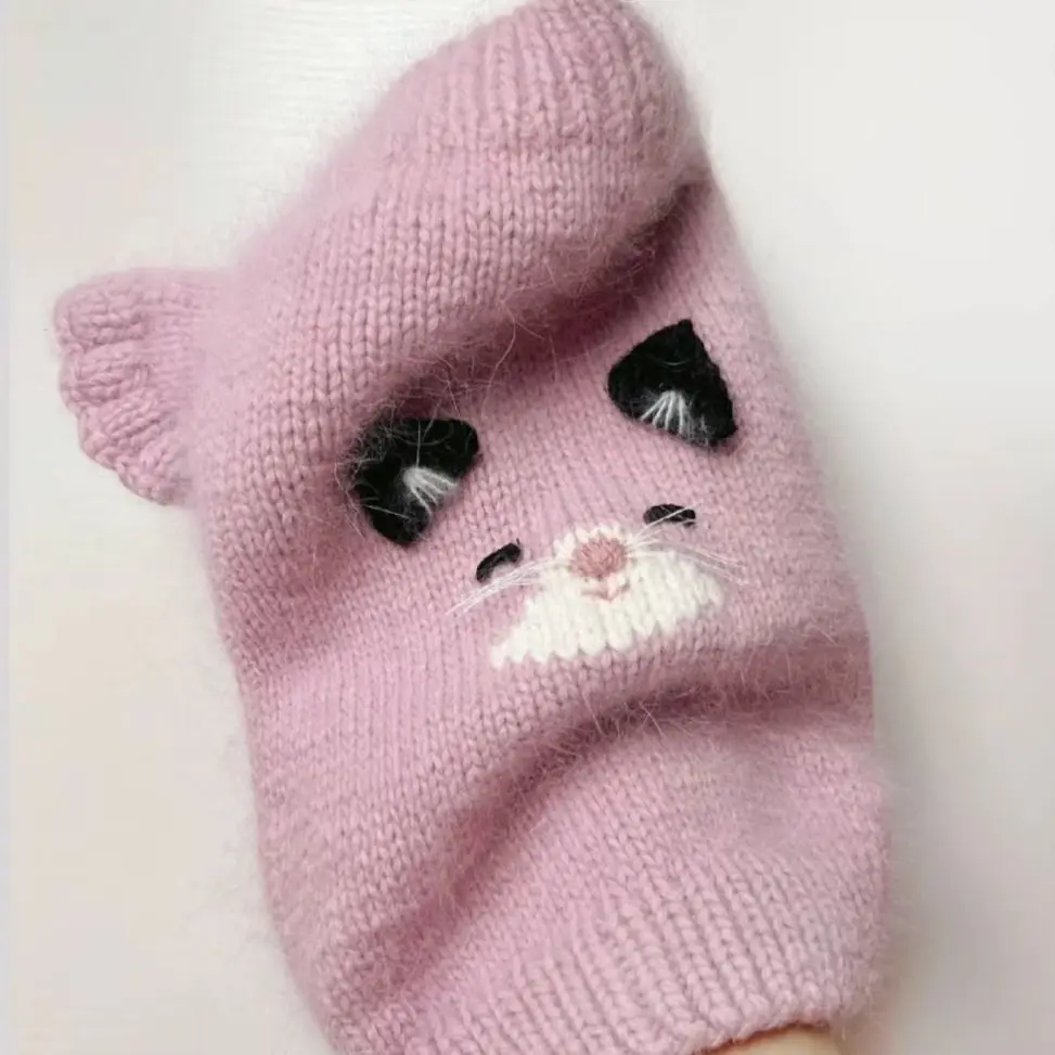 Chaleco suéter cálido otoño invierno rosa para perros y gatos pequeños - imagen 4