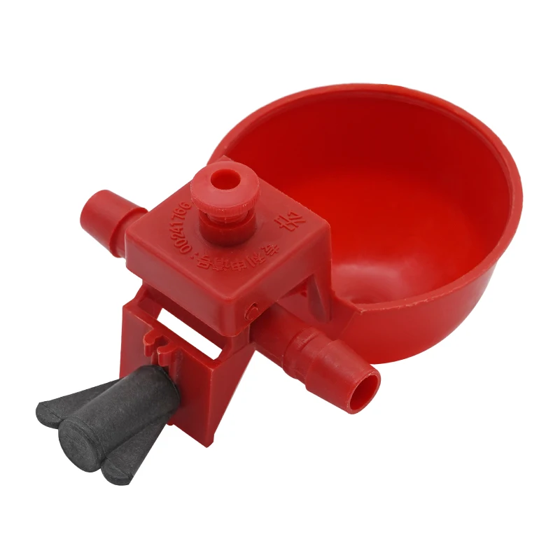 5/10 juegos de cuencos de agua para pollo, gallinas, codornices, pájaros, cuencos para beber, agua para gallinero, pollito, tetina, bebederos, aves de corral, animales de granja - imagen 5