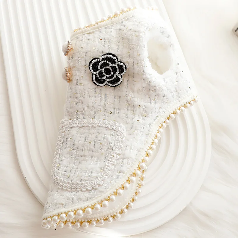 Ropa para perros Otoño e Invierno gato princesa chaleco fragante celebridad perla perro PEQUEÑO Teddy suministros para mascotas - imagen 4